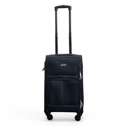 Soft Shell Lightweight Cabin Suitcase 55 x 33 x 21 cm Luggage Suitable for Easyjet, Ryanair