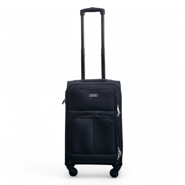 Soft Shell Lightweight Cabin Suitcase 55 x 33 x 21 cm Luggage Suitable for Easyjet, Ryanair