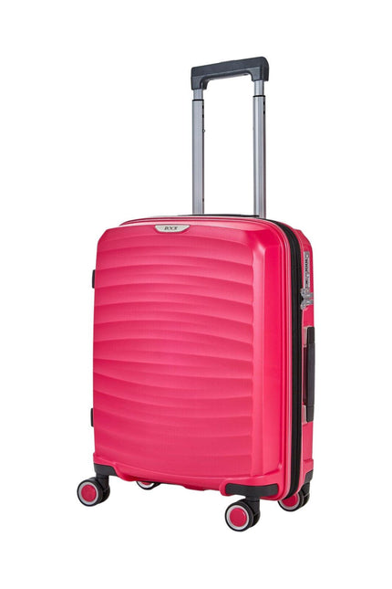 Hard Shell Classic Suitcase 8 Wheel Cabin Luggage Trolley Travel Bag
