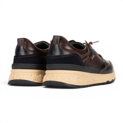Pikolinos Men's Brown Leather Sneakers Slip-on Trainers Shoes - Aranda