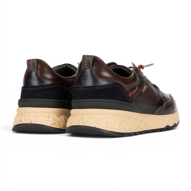 Pikolinos Men's Brown Leather Sneakers Slip-on Trainers Shoes - Aranda