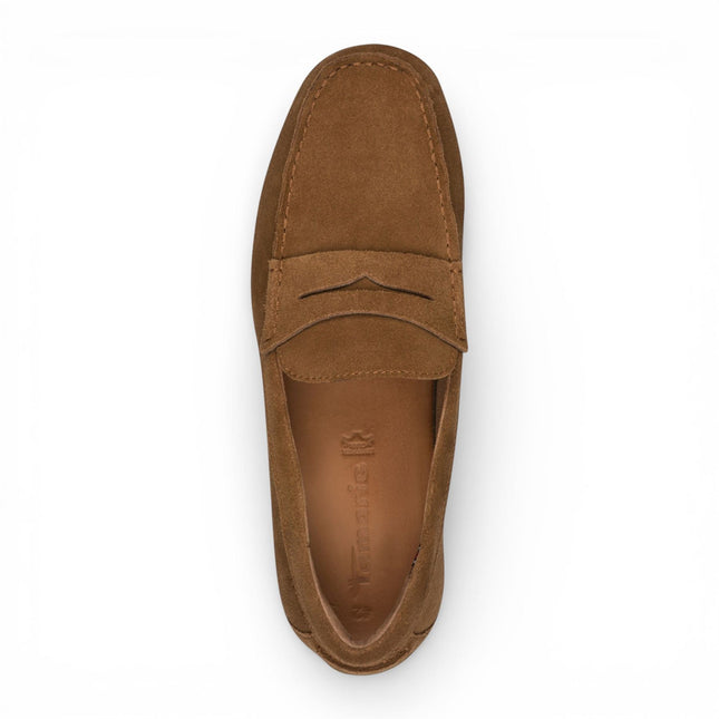 Tamaris Mens Brown Suede Moccasin Loafers Casual Shoes