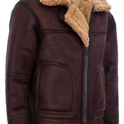 Mens B3 Shearling Sheepskin Aviator Jacket-Gloucester