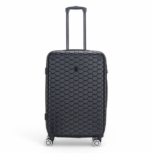 Hard Shell ABS 8 Wheel Luggage Travel Cabin Holiday Bags Suitcase Set