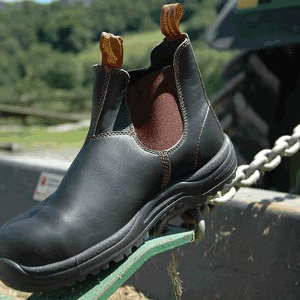 Blundstone #192 Brown Steel Toe Chelsea Boot