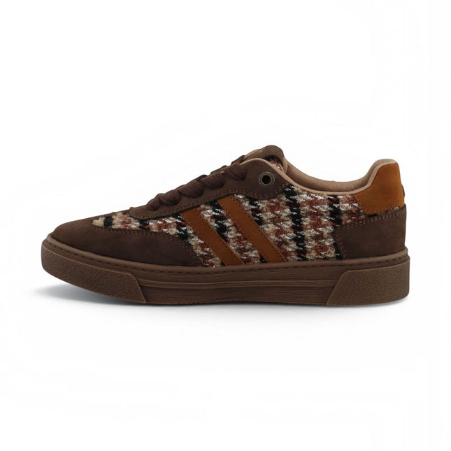 Mustang Women's Brown Tweed Sneakers Trainer Shoes - M0212020