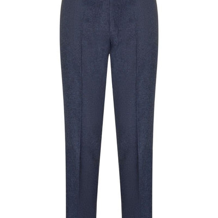 Mens 3 Piece Navy Blue Wool Tweed Vintage Retro Suit