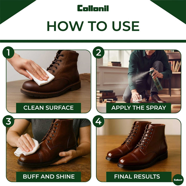 Collonil 1909 Supreme Wax Spray 200ml Waterproof & Conditioning Leather Care