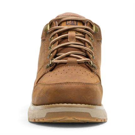Caterpillar (CAT) Men's Bronze Brown Leather Water-Resistant Hiking Shoes - Pursue Hiker Lo
