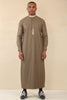 Men's Brown Thobe Arab Saudi Emirati Islamic Clothing Jubba Robe