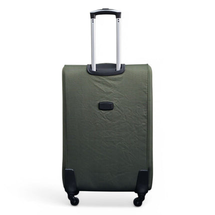 Soft Shell Lightweight Nylon Suitcase Set 4 Wheel Travel Case Holiday Bags