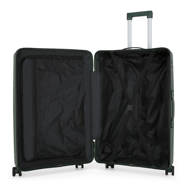 Dual 4 Wheel Robust Lightweight TSA Hard Shell Suitcase Luggage Travel Bags Set