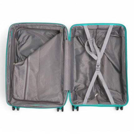 Expandable Hard Shell 8 Wheels Luggage Travel Cabin Suitcase Set