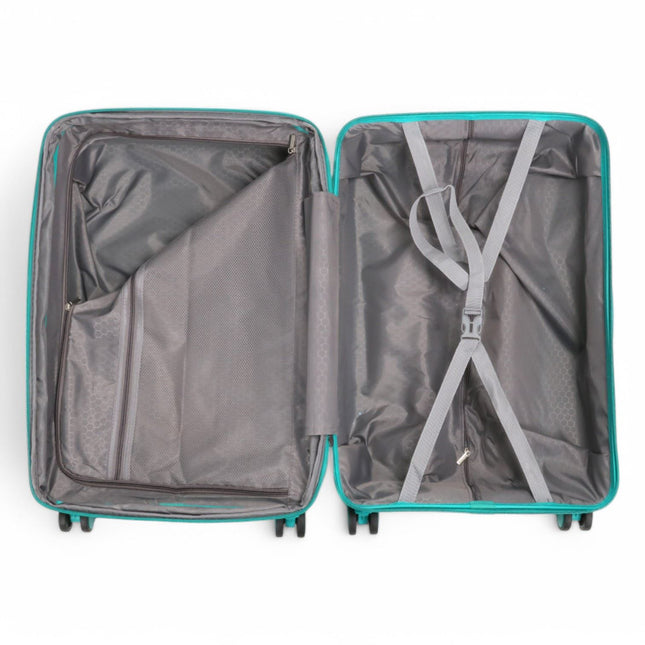 Expandable Hard Shell 8 Wheels Luggage Travel Cabin Suitcase Set