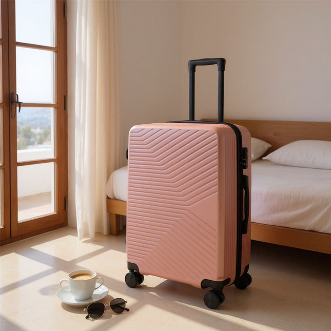 Hardshell Suitcase Set Robust 8 Wheel Cabin Luggage Case Bag