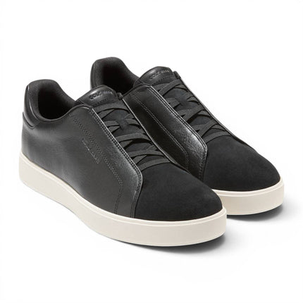 Cole Haan Men's GrandPro Luxe Mile Trainer Black Suede Sneakers - C44434