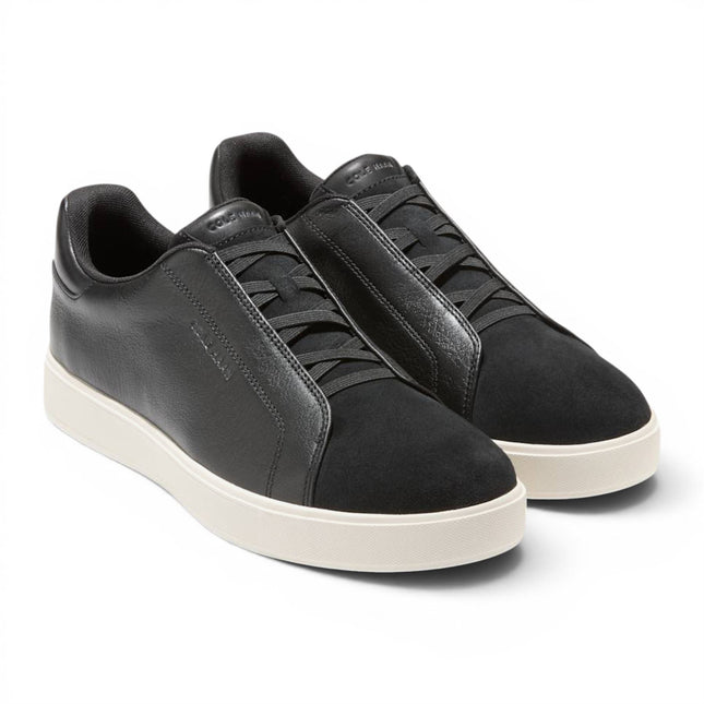 Cole Haan Men's GrandPro Luxe Mile Trainer Black Suede Sneakers - C44434