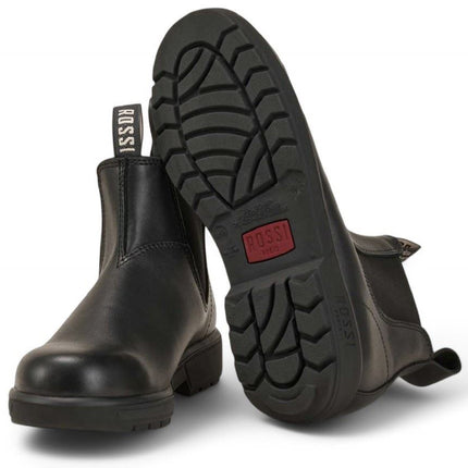Rossi 301 Endura Black Leather Chelsea Boots
