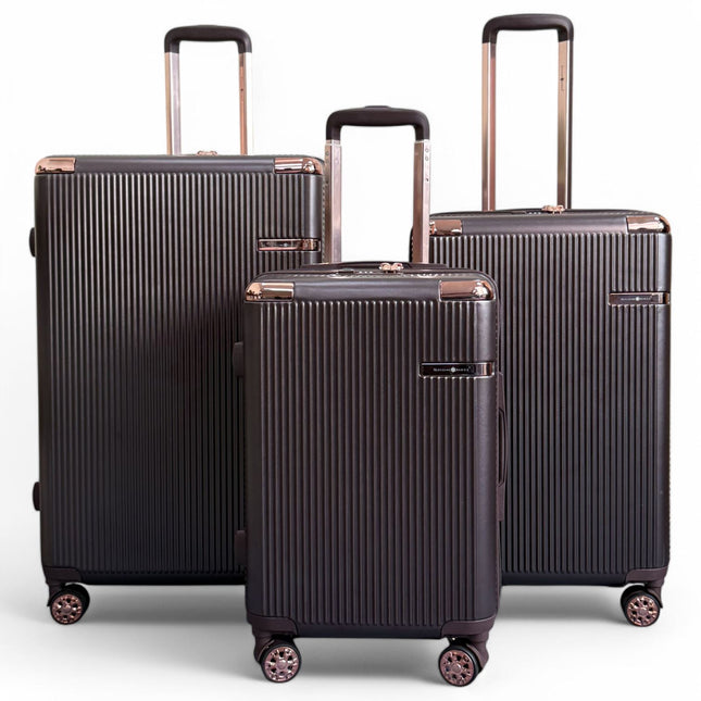 Expandable Hard Shell 8 Wheels Luggage Travel Cabin Suitcase Set