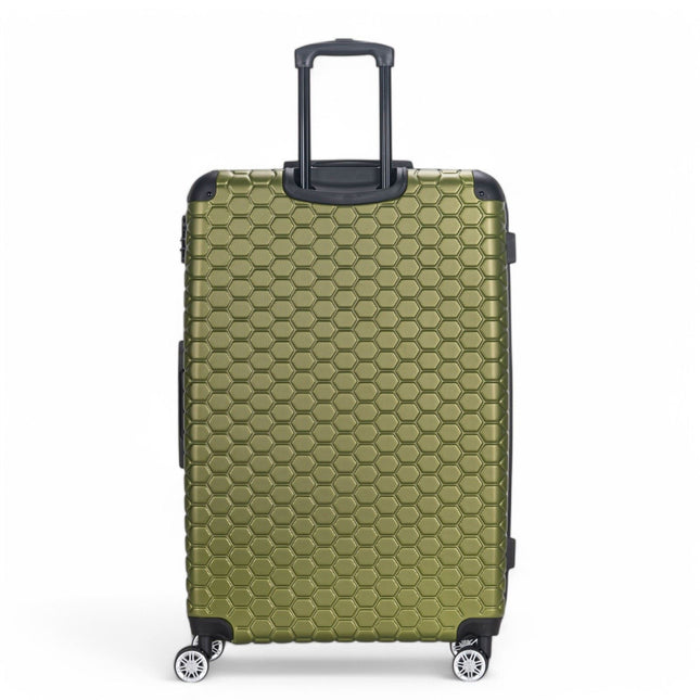 Hard Shell ABS 8 Wheel Luggage Travel Cabin Holiday Bags Suitcase Set