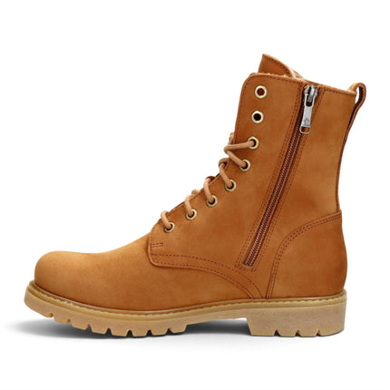 Panama Jack Women's Brown Waterproof Leather Warm Lace-Up Boots - Frisia-B44