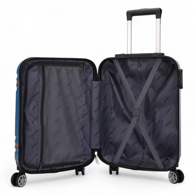 Hard Shell Cabin 36 x 22 x 56 cm ABS Suitcase Suitable for Easyjet, Ryanair, Wizzair