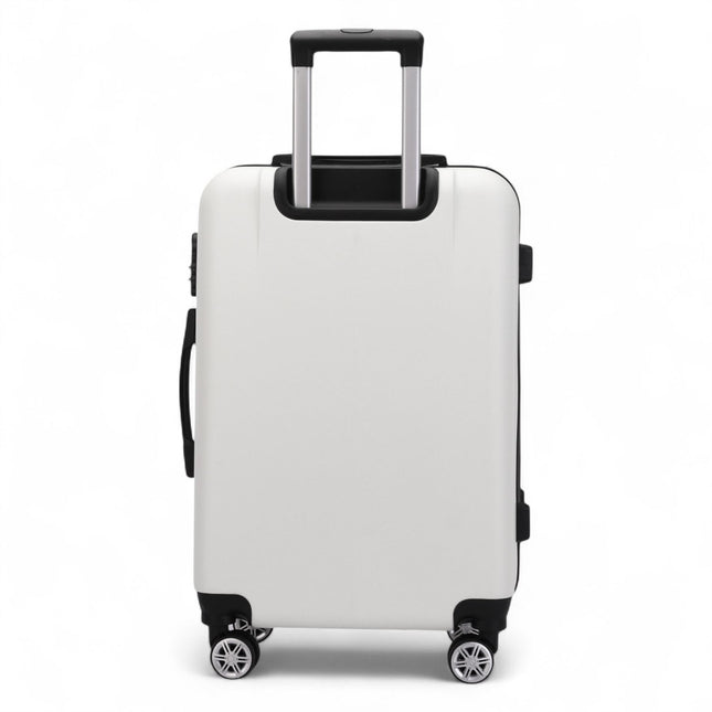 Hard Shell Modern Dual 4 Wheel Luggage Suitcase Set