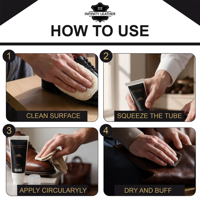 Leather Shoe & Boot Shine & Scuff Cover Shoe Polish