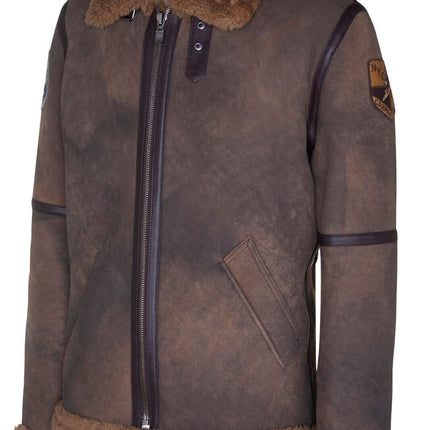 Mens B3 Sheepskin WW2 Bomber Jacket-Arnsberg