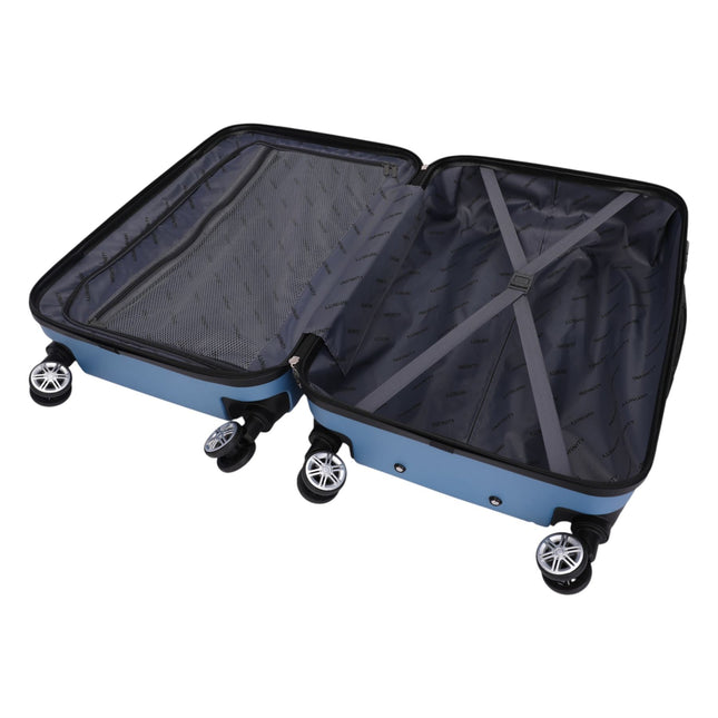 Hard Shell Modern Dual 4 Wheel Luggage Suitcase Set