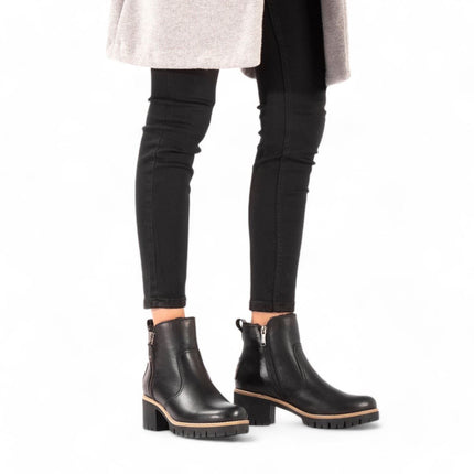 Panama Jacks Women's Black Trav B2 Leather Ankle Boots