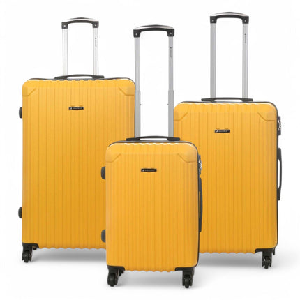 Hard Shell ABS 4 Wheels Luggage Travel Cabin Suitcase Set