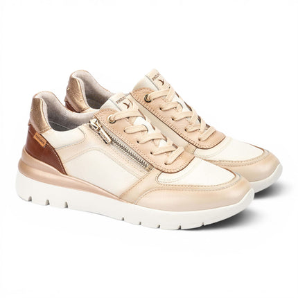 Pikolinos Women's White Leather Sneakers Trainer Shoes - Cantabria