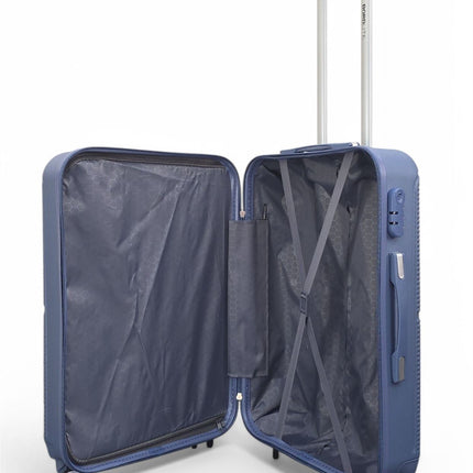 Robust ABS Hard Shell 8 Wheels Luggage Travel Holiday Cabin Suitcase Set