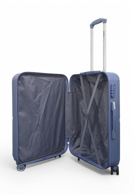 Robust ABS Hard Shell 8 Wheels Luggage Travel Holiday Cabin Suitcase Set
