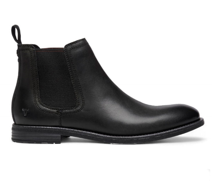 Windsorsmith Mens Black Leather Chelsea Ankle Dealer Boots - Sergio