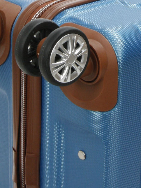 Expandable Hard Shell ABS Suitcase Set 8 Wheel Robust Travel Case Holiday Luggage