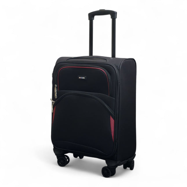 Soft Shell Cabin  48 x 37 x 20 cm Secure Travel Luggage Suitcase Suitable for Easyjet, Ryanair