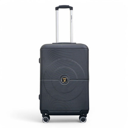 Robust ABS Hard Shell 8 Wheels Luggage Travel Holiday Cabin Suitcase Set