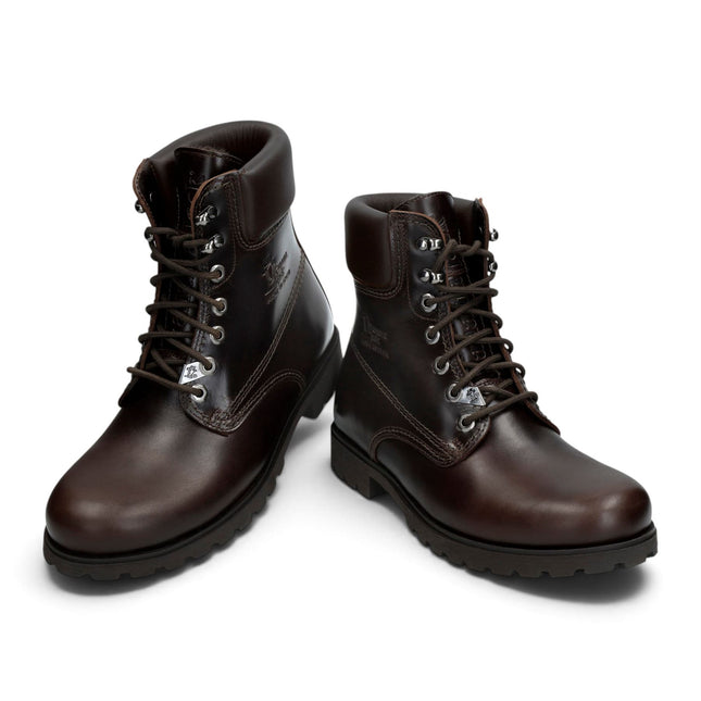 Panama Jack Men's Brown Leather Lace-Up Ankle Boots - PJ03-IGLOO-C45