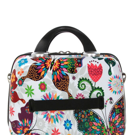 Hard Shell Printed Dual 4 Wheel Luggage Suitcase