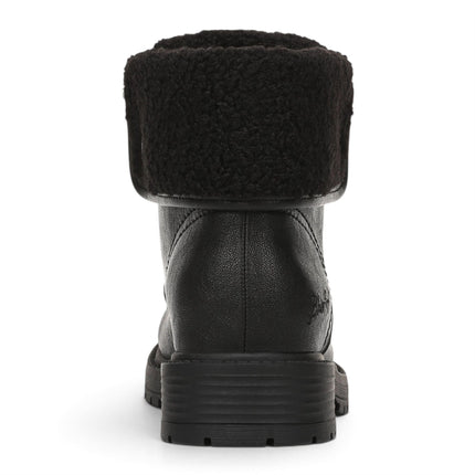 Blowfish Malibu Women's Black Faux Leather Lace Up Winter Boots - Andy-Cozy