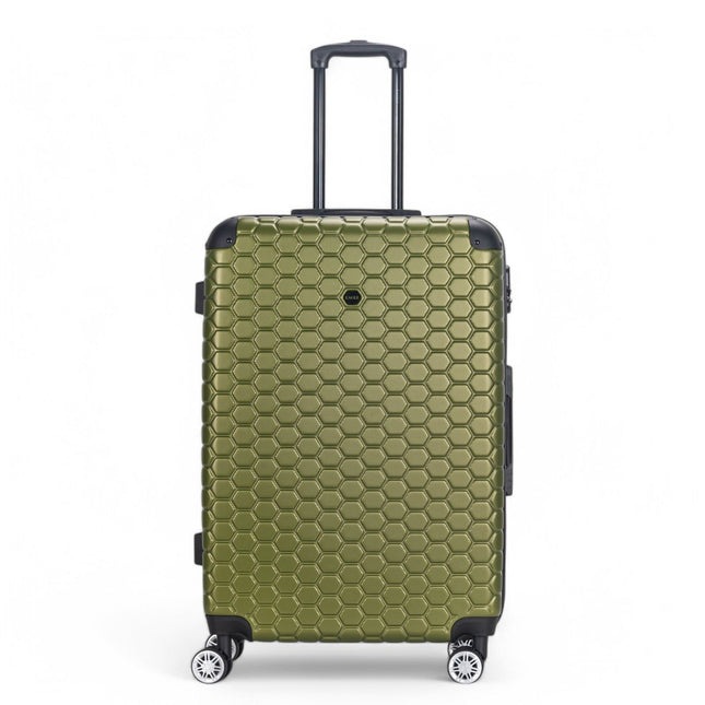 Hard Shell ABS 8 Wheel Luggage Travel Cabin Holiday Bags Suitcase Set