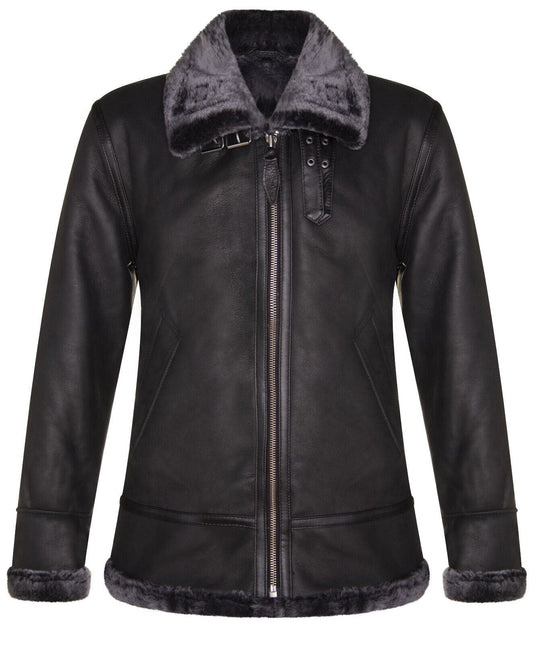 Mens B3 Aviator Flying Sheepskin Jacket-Alhambra