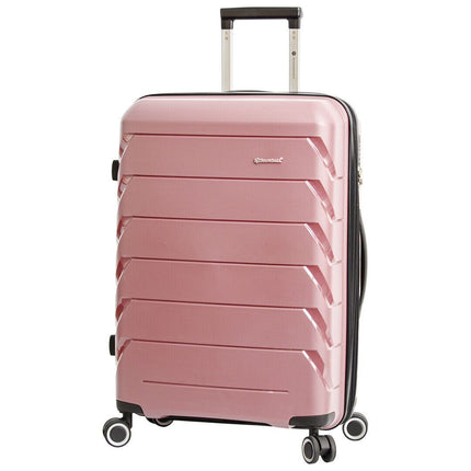 Dual 4 Wheel Hard Shell Strong Luggage Suitcase