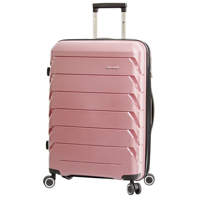 Dual 4 Wheel Hard Shell Strong Luggage Suitcase