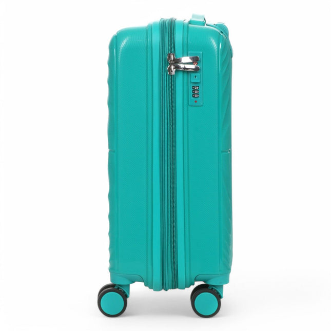 Expandable Hard Shell 8 Wheels Luggage Travel Cabin Suitcase Set