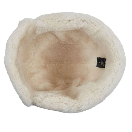 Mens Tan RAF Aviator Suede Sheepskin B-55 Trapper Hat Winter Warm Leather Navigator Hat