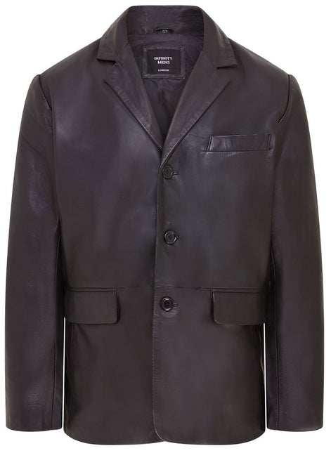 Mens Genuine Leather Blazer Soft Real Italian Tailored Vintage Jacket Coat