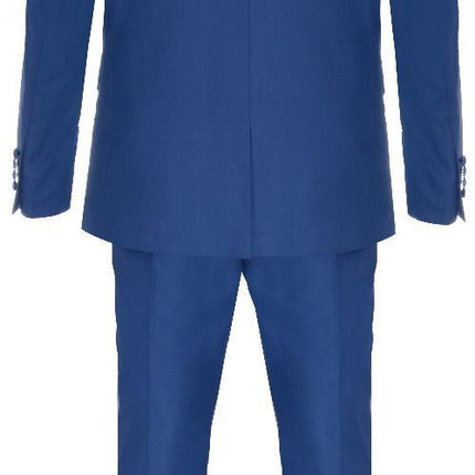 Men's 4 Piece Blue Tailored Wedding Suit